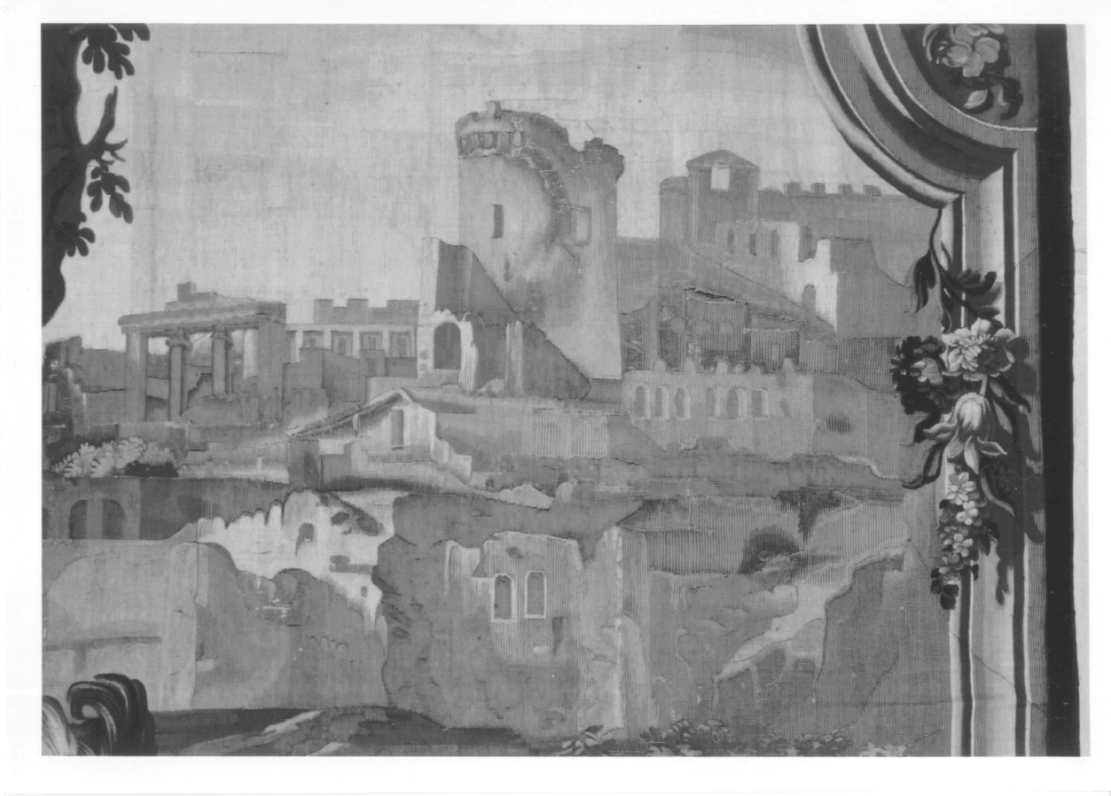 Arazzo - esodo dei Cartaginesi, Musei Reali, Palazzo Reale, Torino, dettaglio
